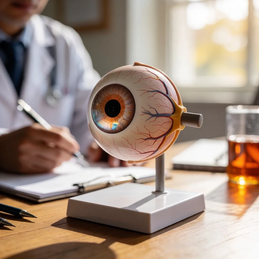 Esquema anatómico del ojo humano