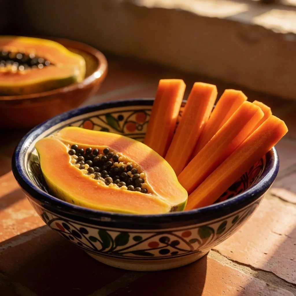 Zanahoria y papaya como fuentes de betacarotenos